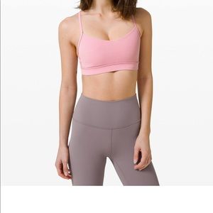 Lululemon Flow Y Bra in Pink Taupe